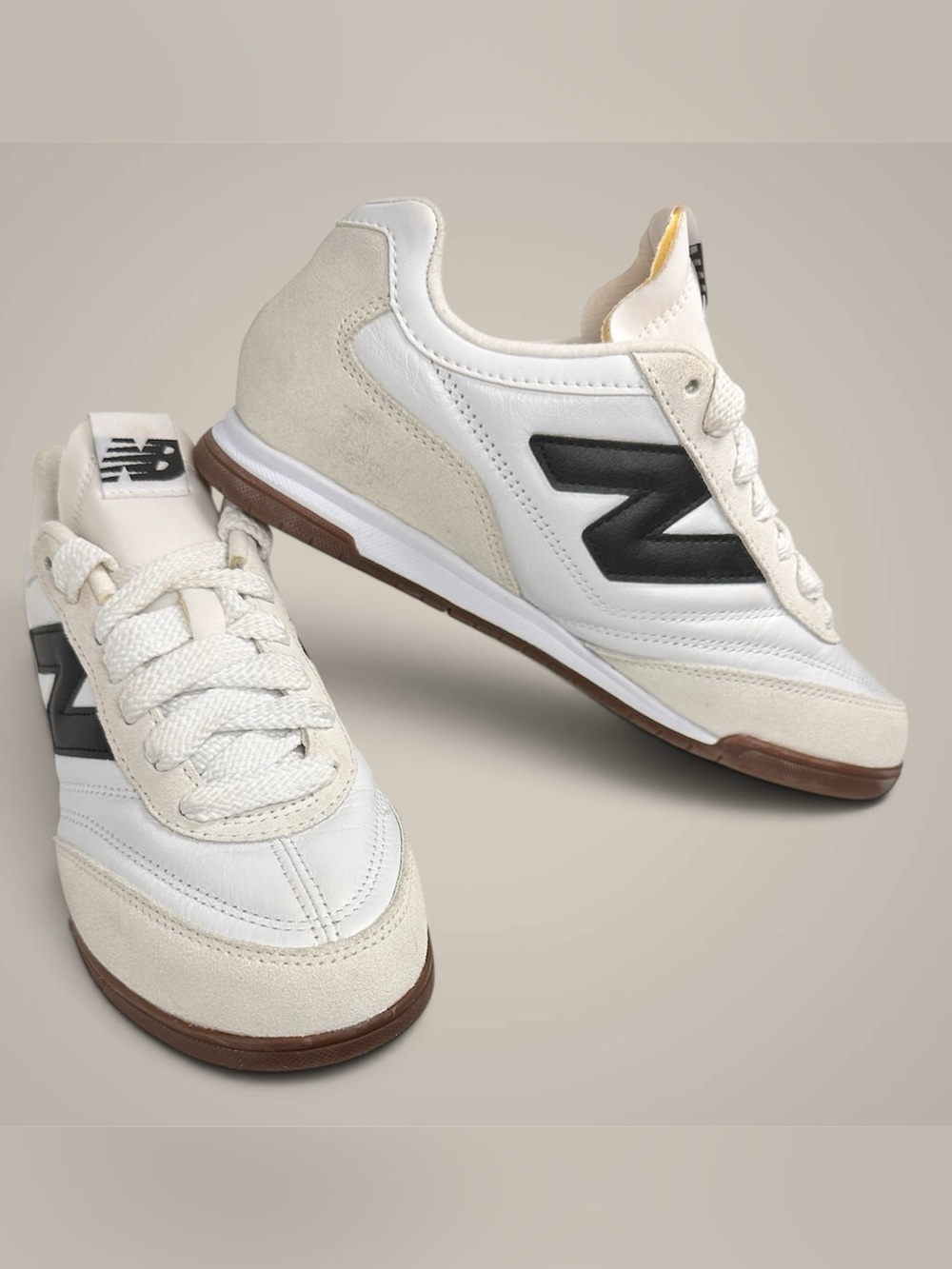 New Balance RC42 URC42LA White Black Gum Sneakers Shoes US 6.5 EU 39.5